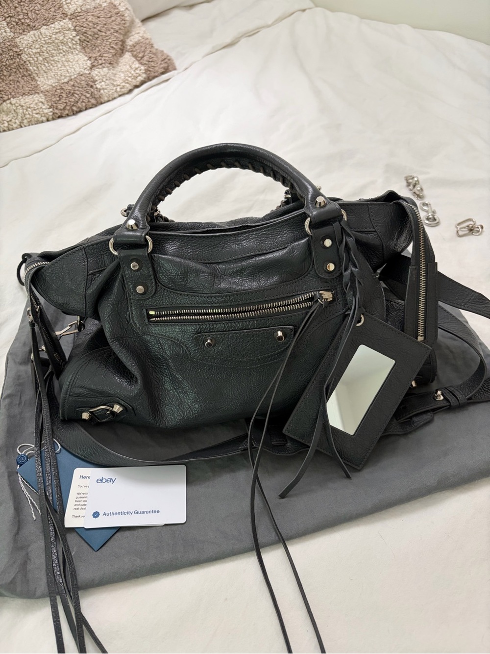 Grey Balenciaga City Handbag (Medium)